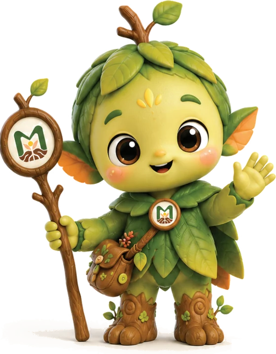 Toku, the Mudroots nature mascot